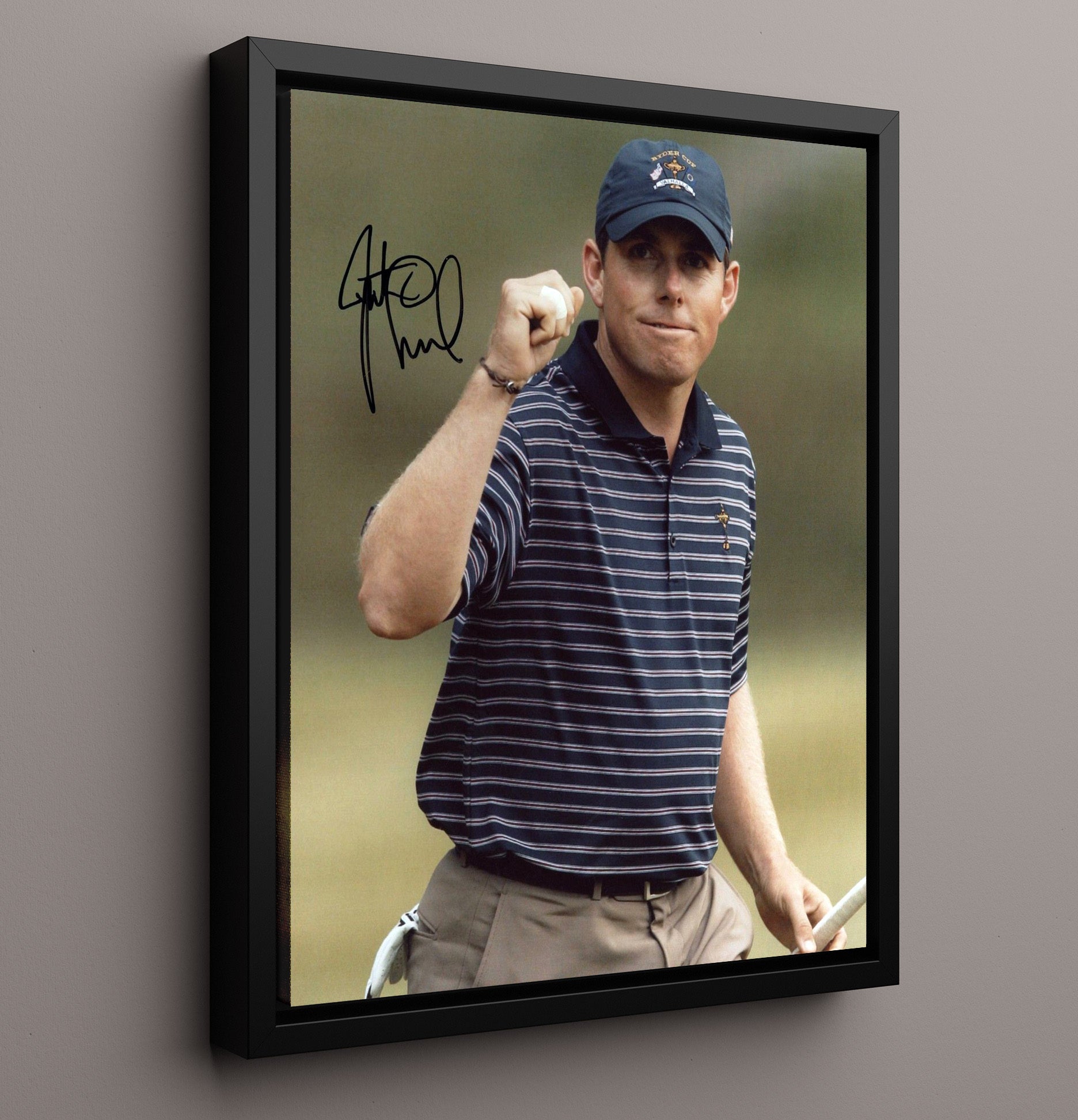Justin Leonard - Augusta Victory Celebration Golf Wall Art