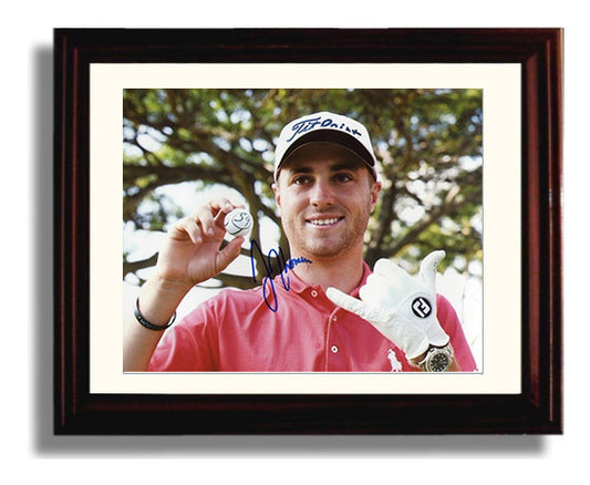 Justin Thomas - Historic 59 Round golf wall art 8x10 Beveled Frame