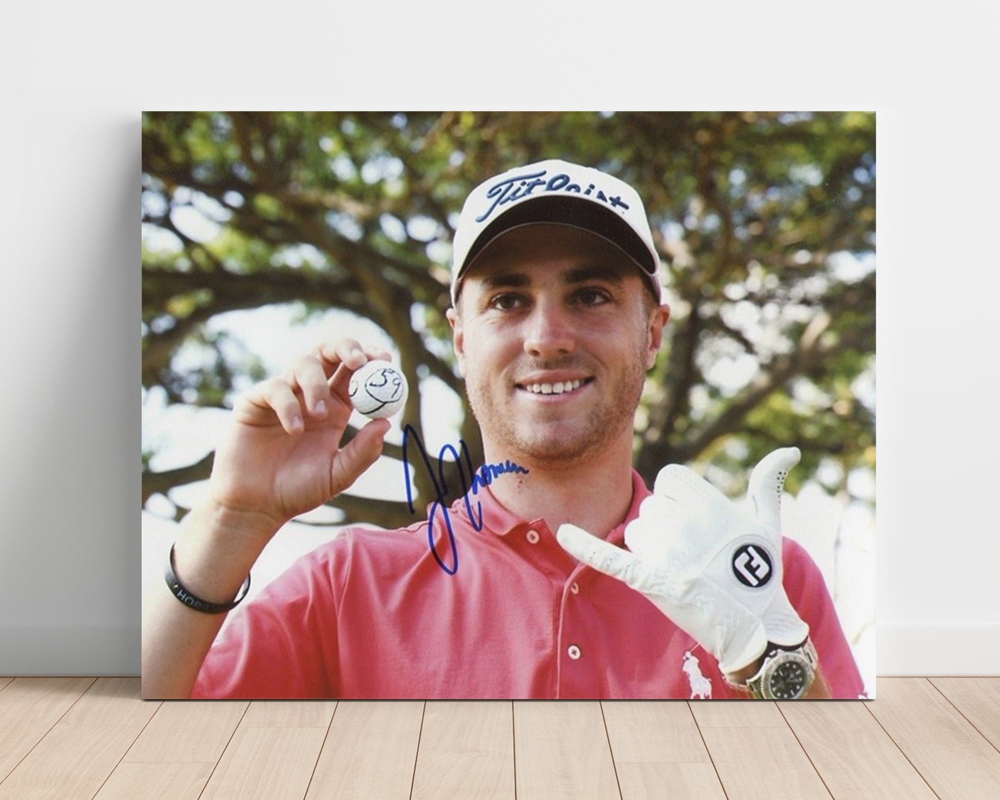 Justin Thomas - Historic 59 Round golf wall art 16x20 Unframed Print
