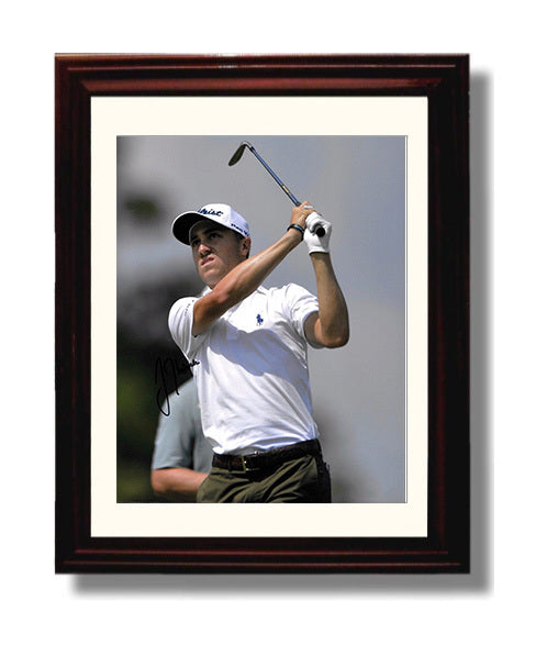 Justin Thomas - Major Championship Follow Through golf wall art 8x10 Beveled Frame