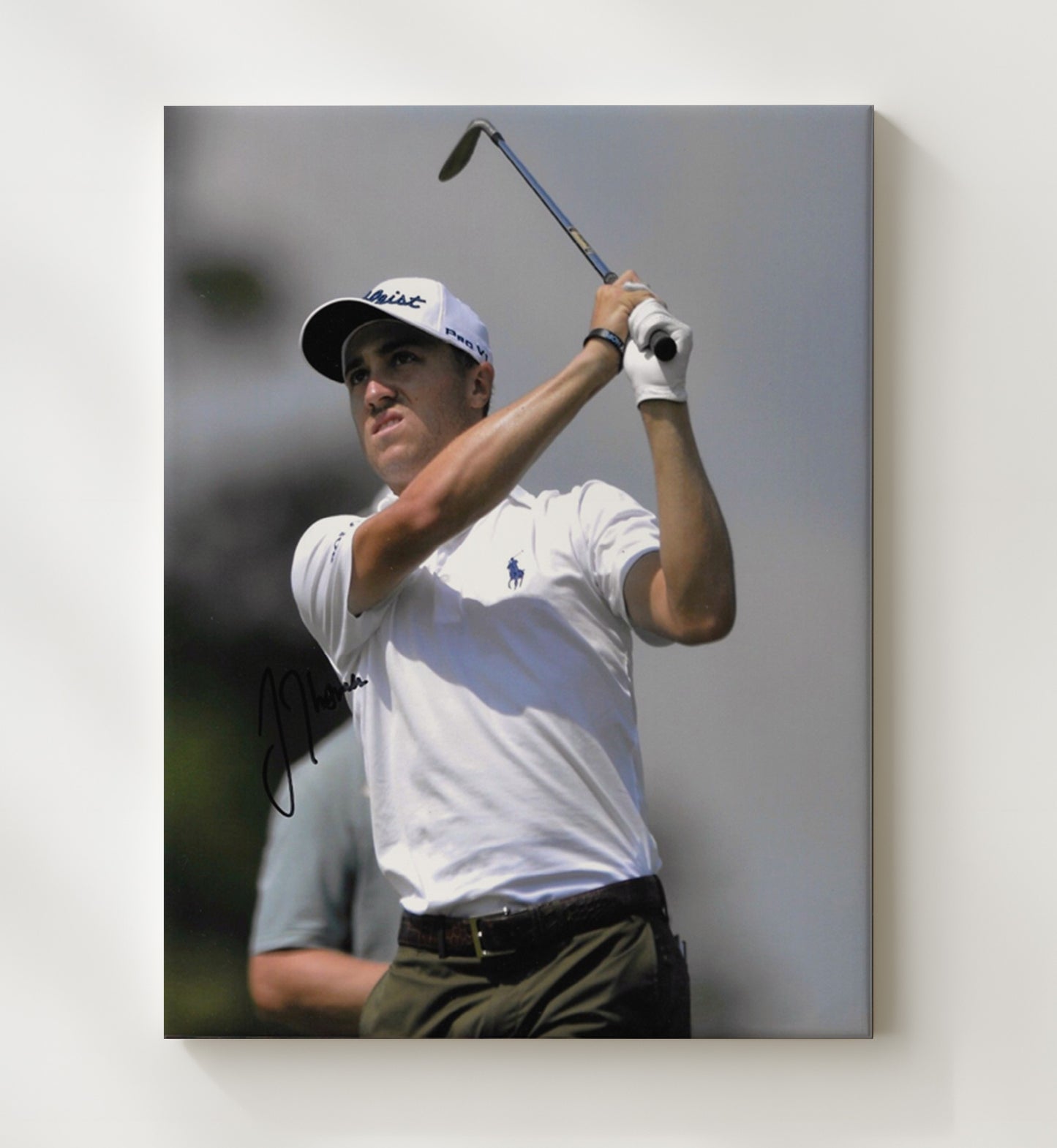 Justin Thomas - Major Championship Follow Through golf wall art 20x24 Canvas
