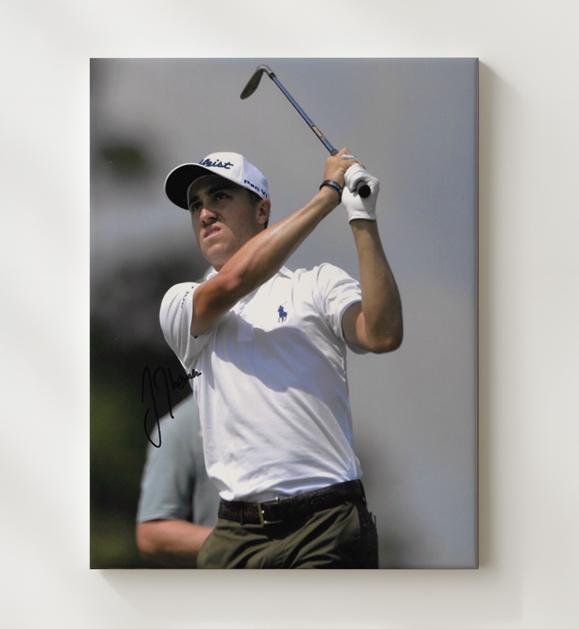 Justin Thomas - Major Championship Follow Through golf wall art 20x24 Canvas