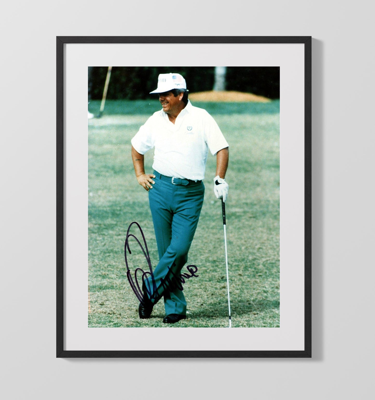 Lee Trevino - Fairway Lean Pose golf wall art 16x20 Gallery Frame