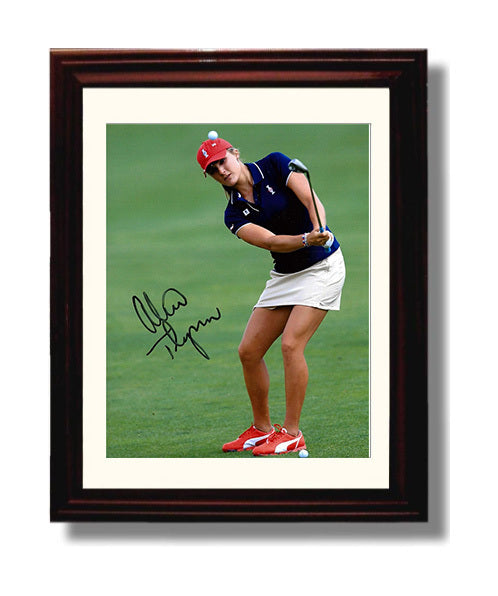 Lexi Thompson - Approach Shot Focus golf wall art 8x10 Beveled Frame