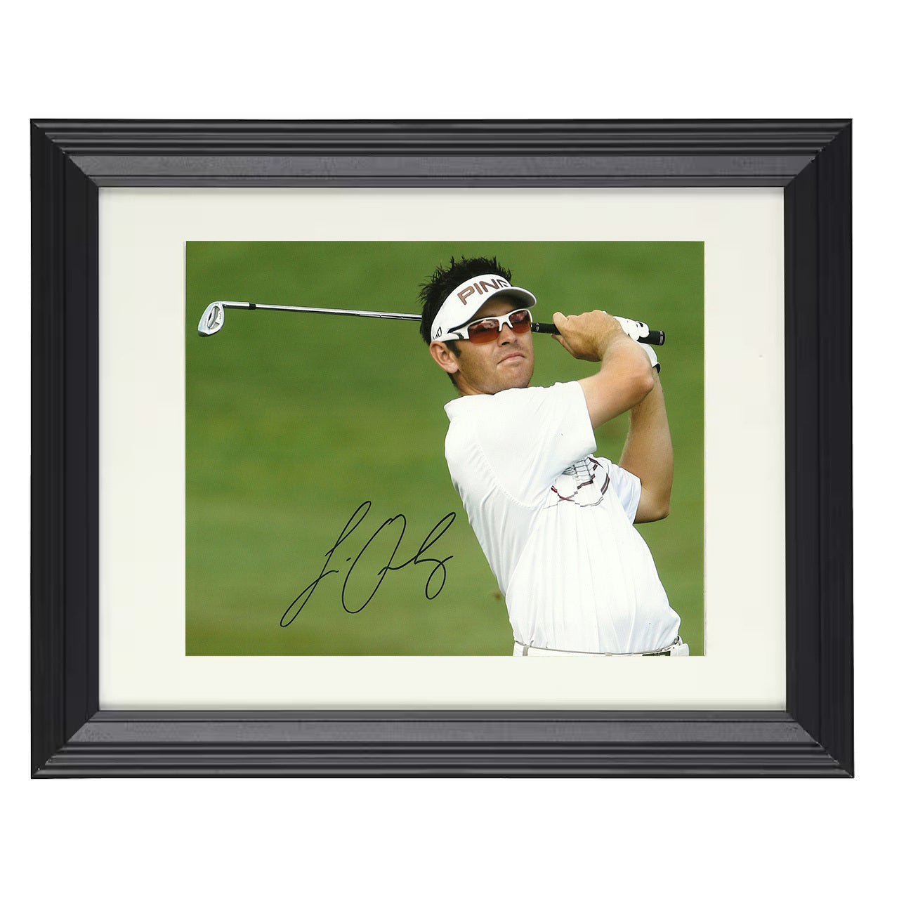 Louis Oosthuizen – Championship Swing Image 8x10 matted black framed golf wall art