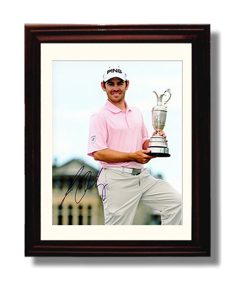 Louis Oosthuizen - Fairway Swing Extension golf wall art 8x10 Beveled Frame