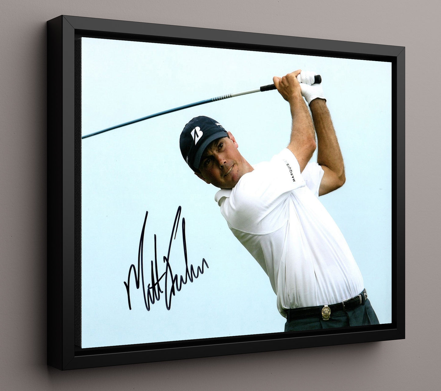 Matt Kuchar - Full Swing Extension golf wall art 16x20 Framed Canvas