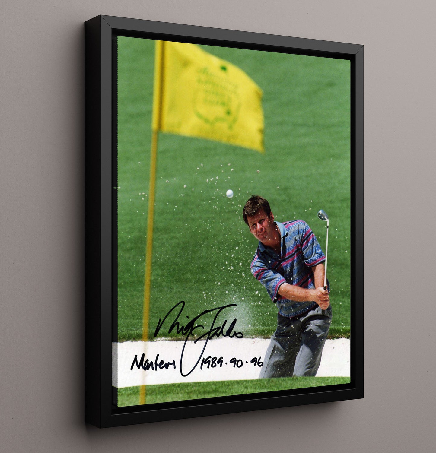 Nick Faldo - Bunker Shot Champion Form Golf Wall Art