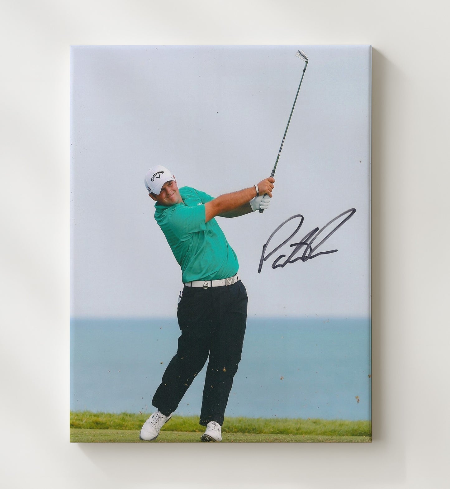 Patrick Reed - Iron Shot Precision golf wall art 20x24 Canvas