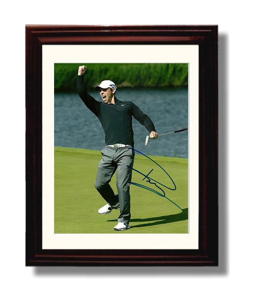 Paul Casey - Fairway Follow Through golf wall art 8x10 Beveled Frame