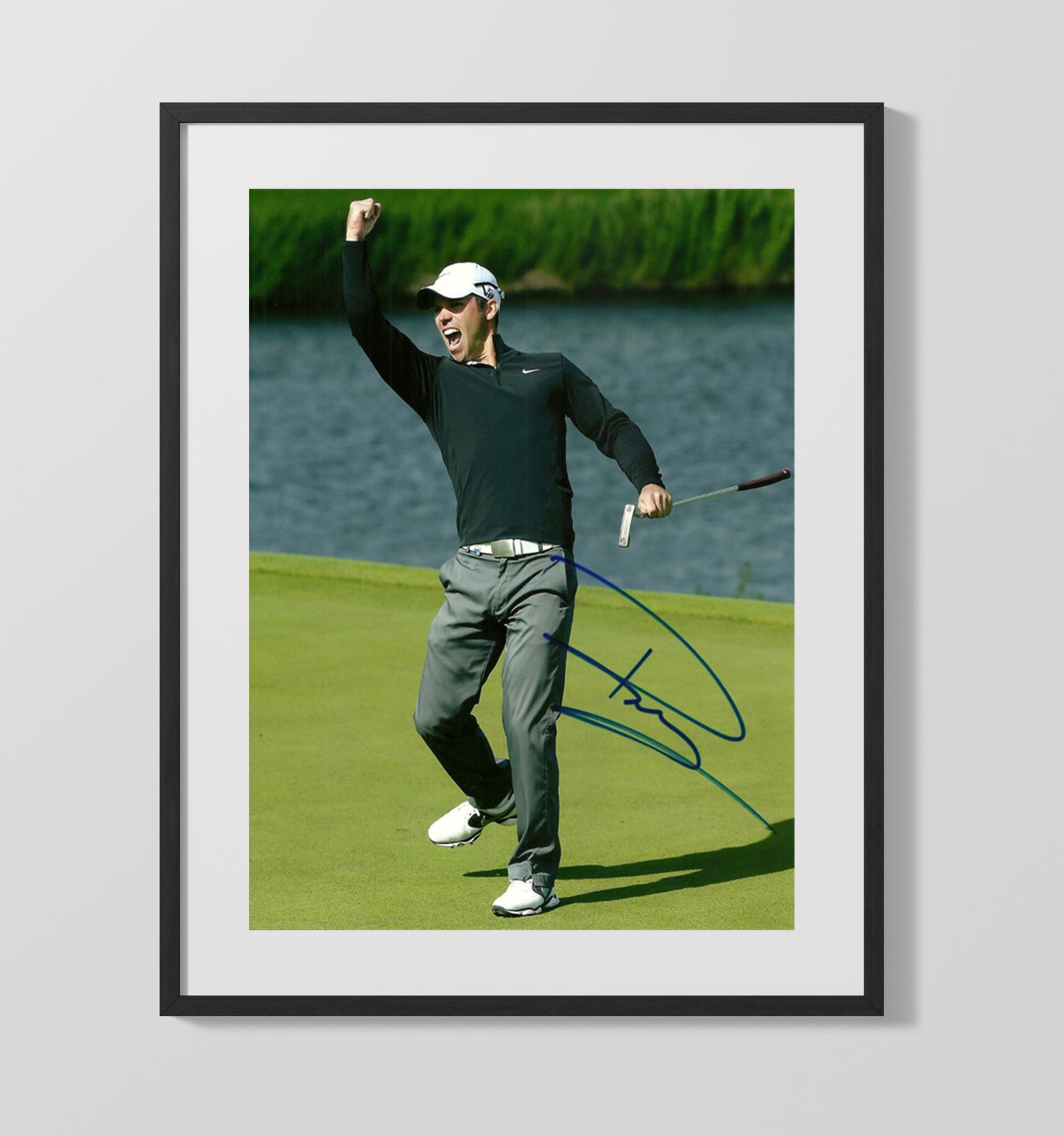 Paul Casey - Fairway Follow Through golf wall art 16x20 Gallery Frame