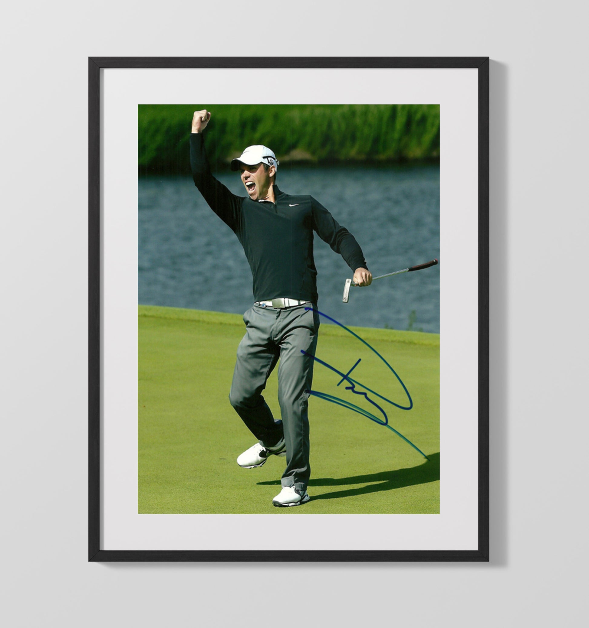 Paul Casey - Fairway Follow Through golf wall art 16x20 Gallery Frame