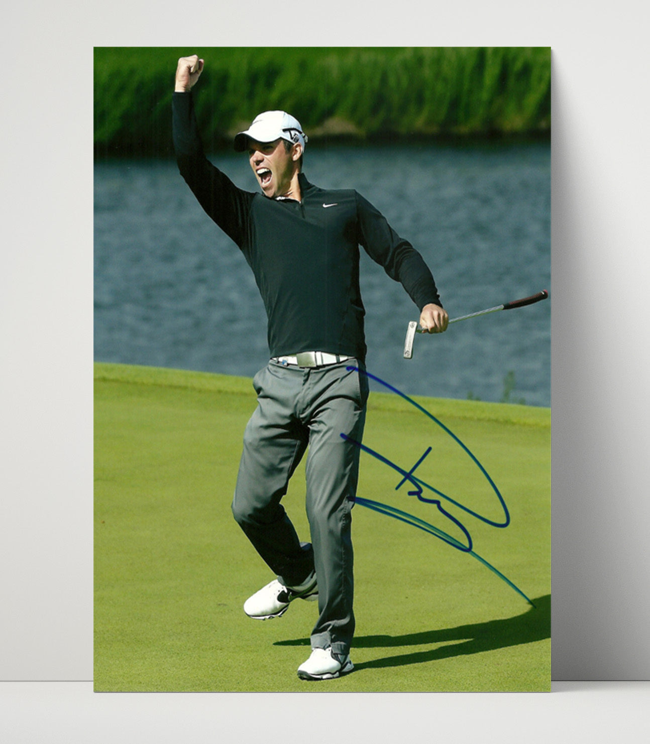 Paul Casey - Fairway Follow Through golf wall art 16x20 Unframed Print