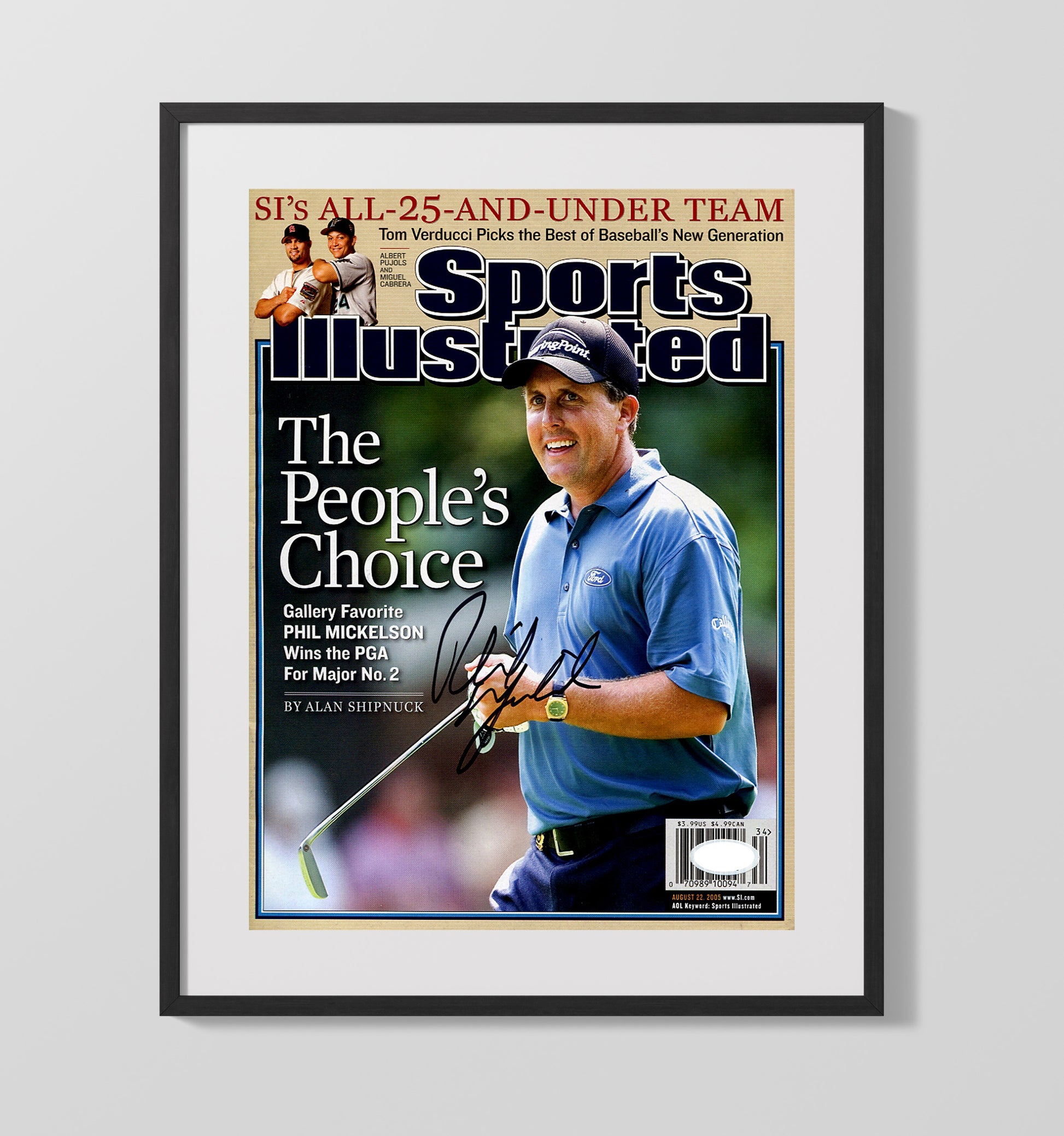 Phil Mickelson - 2005 Si Cover Peoples Choice Golf Wall Art