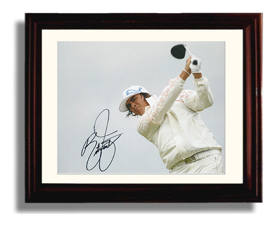 Rickie Fowler - Championship Drive golf wall art 8x10 Beveled Frame