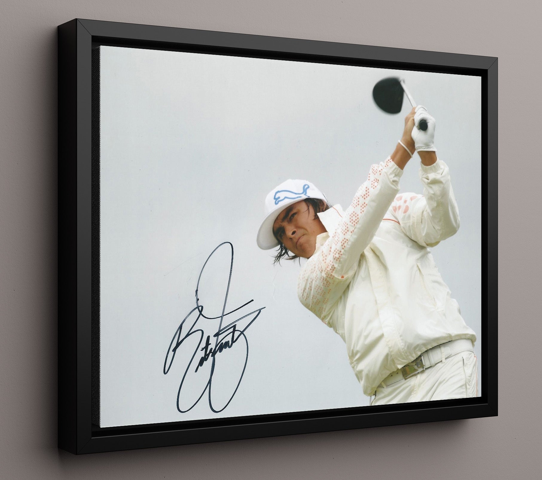 Rickie Fowler - Championship Drive golf wall art 16x20 Framed Canvas