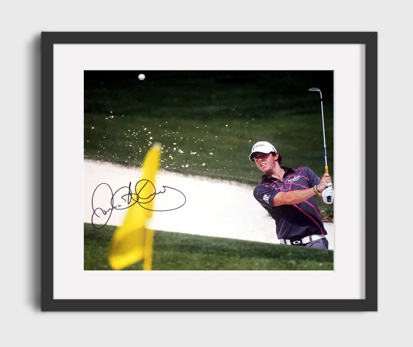 Rory McIlroy - Championship Bunker Shot golf wall art 16x20 Gallery Frame