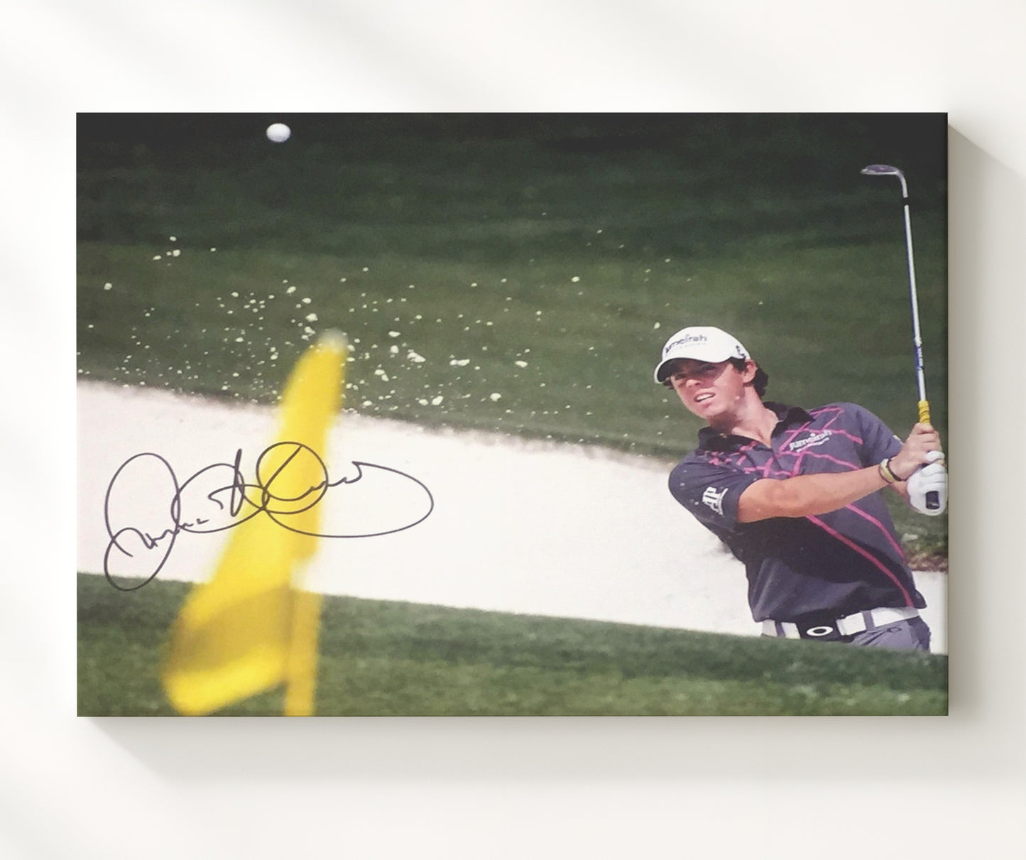 Rory McIlroy - Championship Bunker Shot golf wall art 20x24 Canvas
