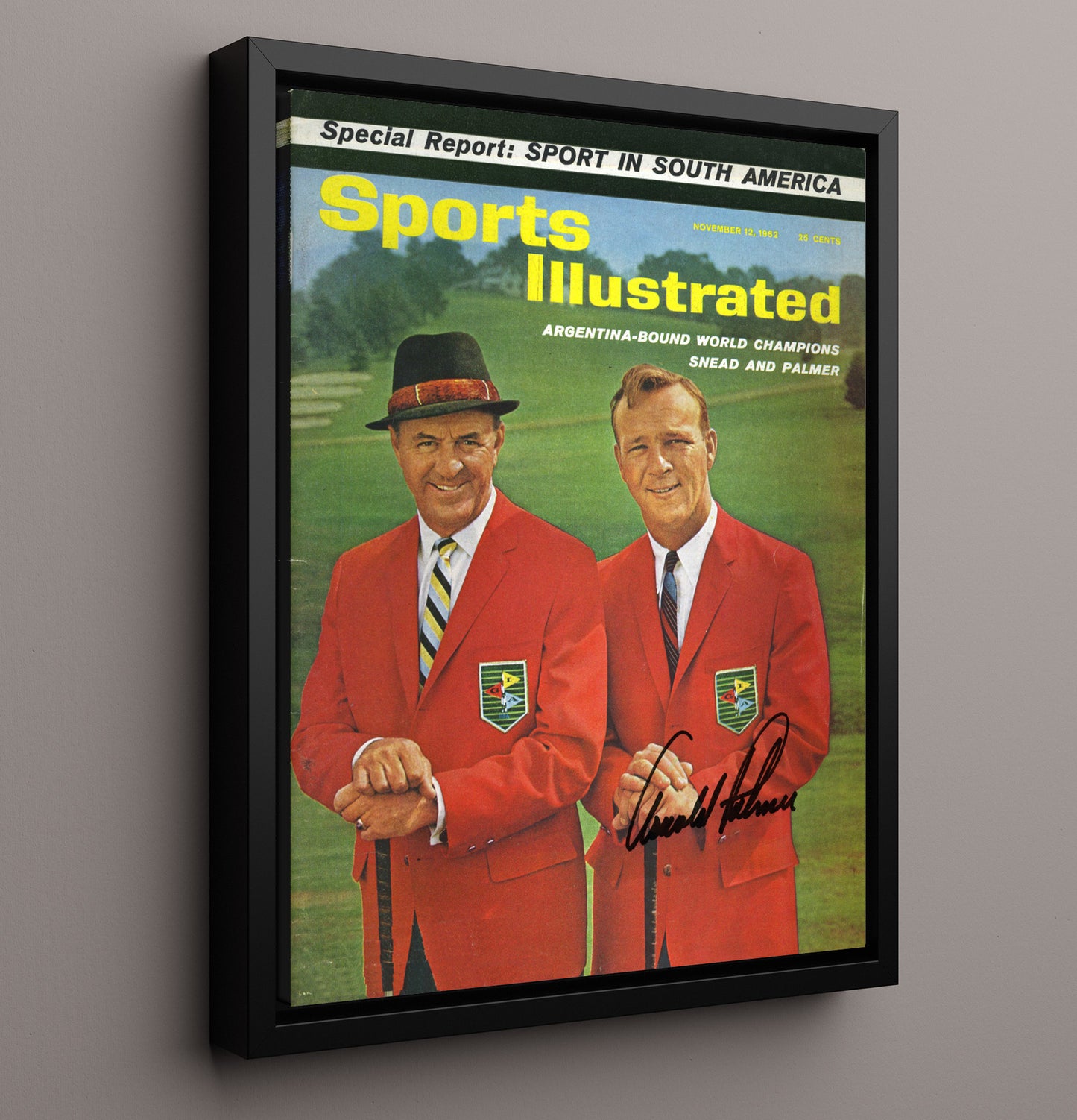 Sam Snead And Arnold Palmer - 1962 Si Cover Argentina Bound Golf Wall Art