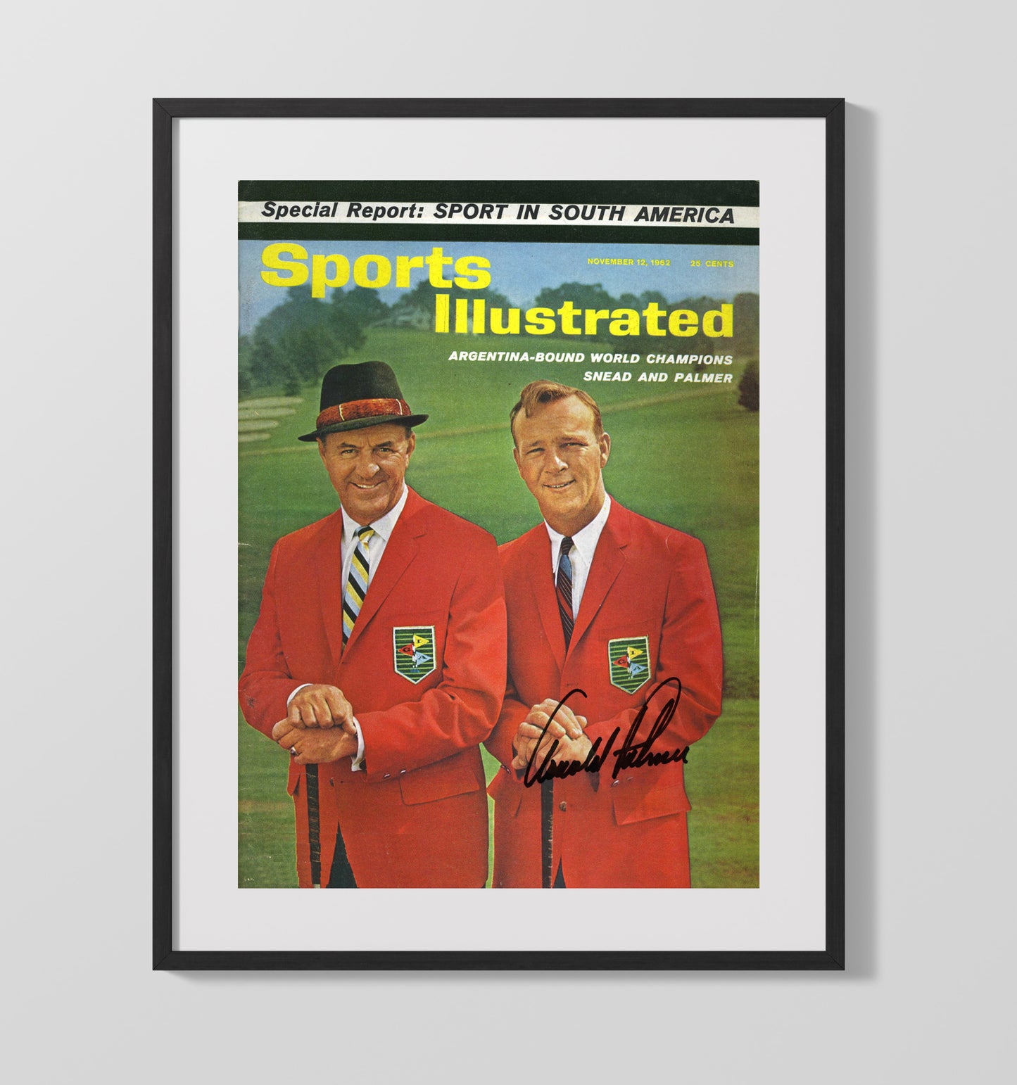 Sam Snead And Arnold Palmer - 1962 Si Cover Argentina Bound Golf Wall Art