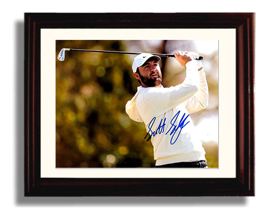 Scottie Scheffler - Augusta Champion Swing 2022 golf wall art 8x10 Beveled Frame