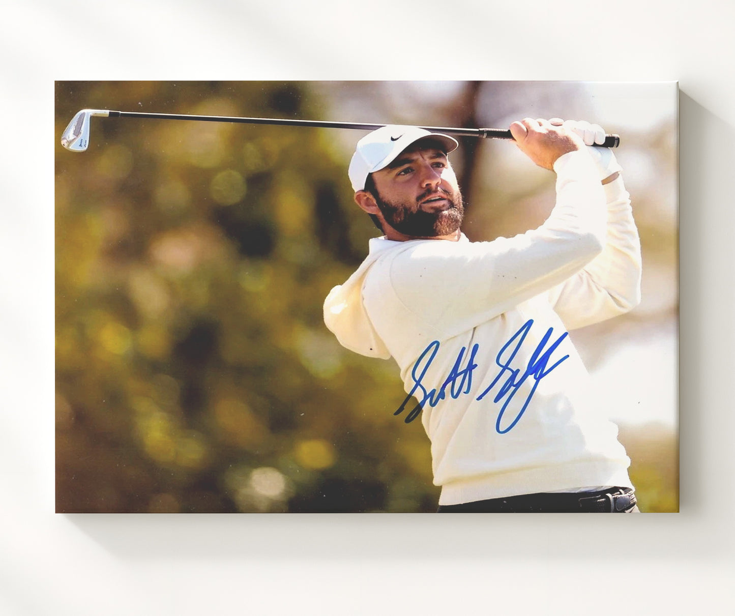 Scottie Scheffler - Augusta Champion Swing 2022 golf wall art 20x24 Canvas