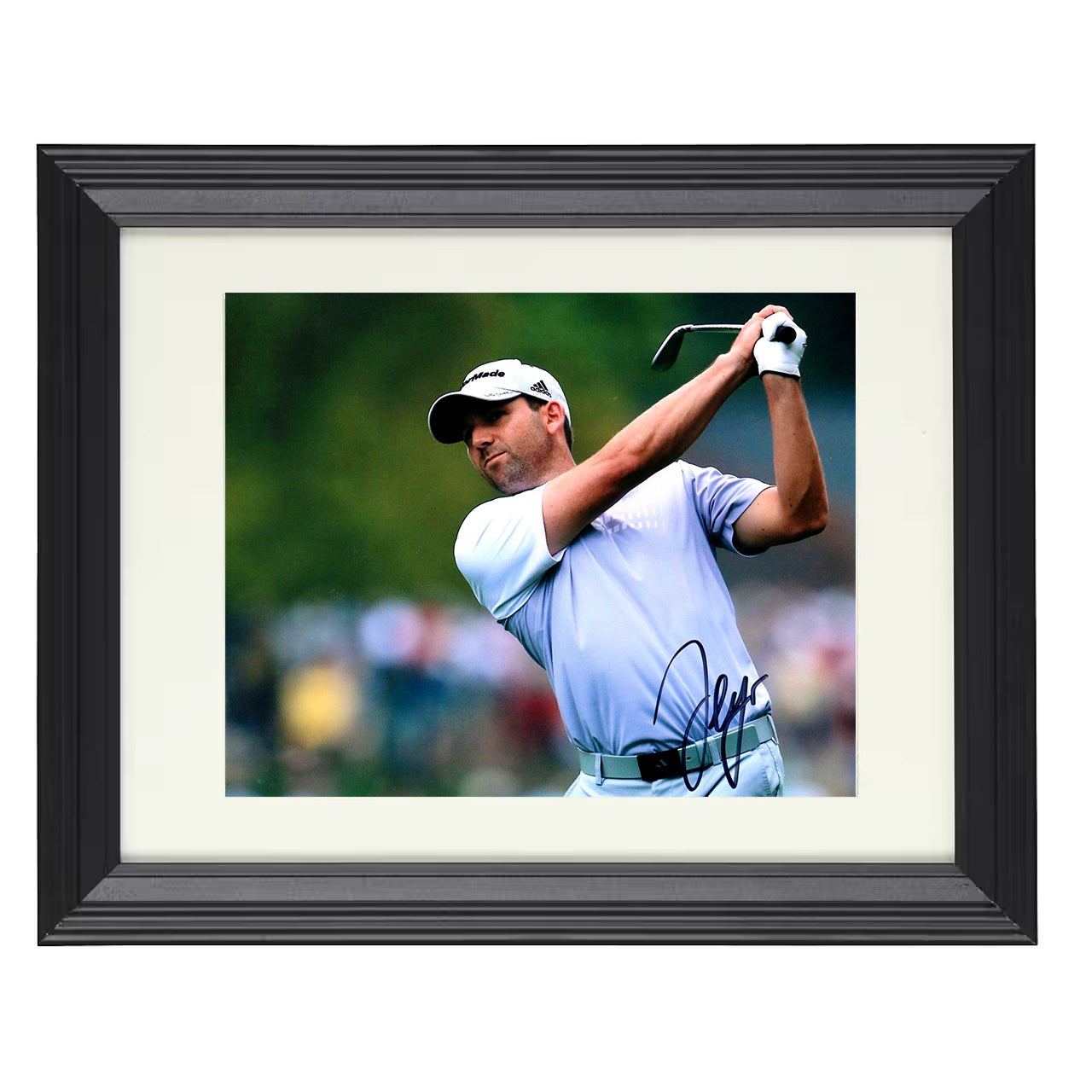 Sergio Garcia – Augusta Champion Image 2017 8x10 matted black framed golf wall art