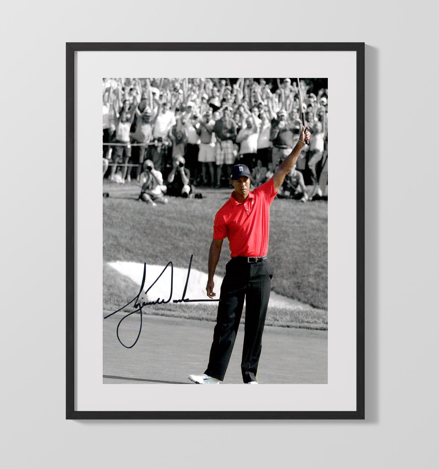 Tiger Woods - Augusta Victory Salute Golf Wall Art