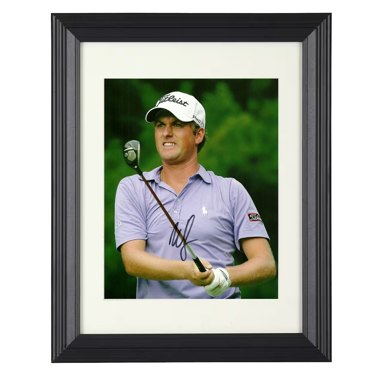 Webb Simpson – Titleist Iron Focus 8x10 matted black framed golf wall art