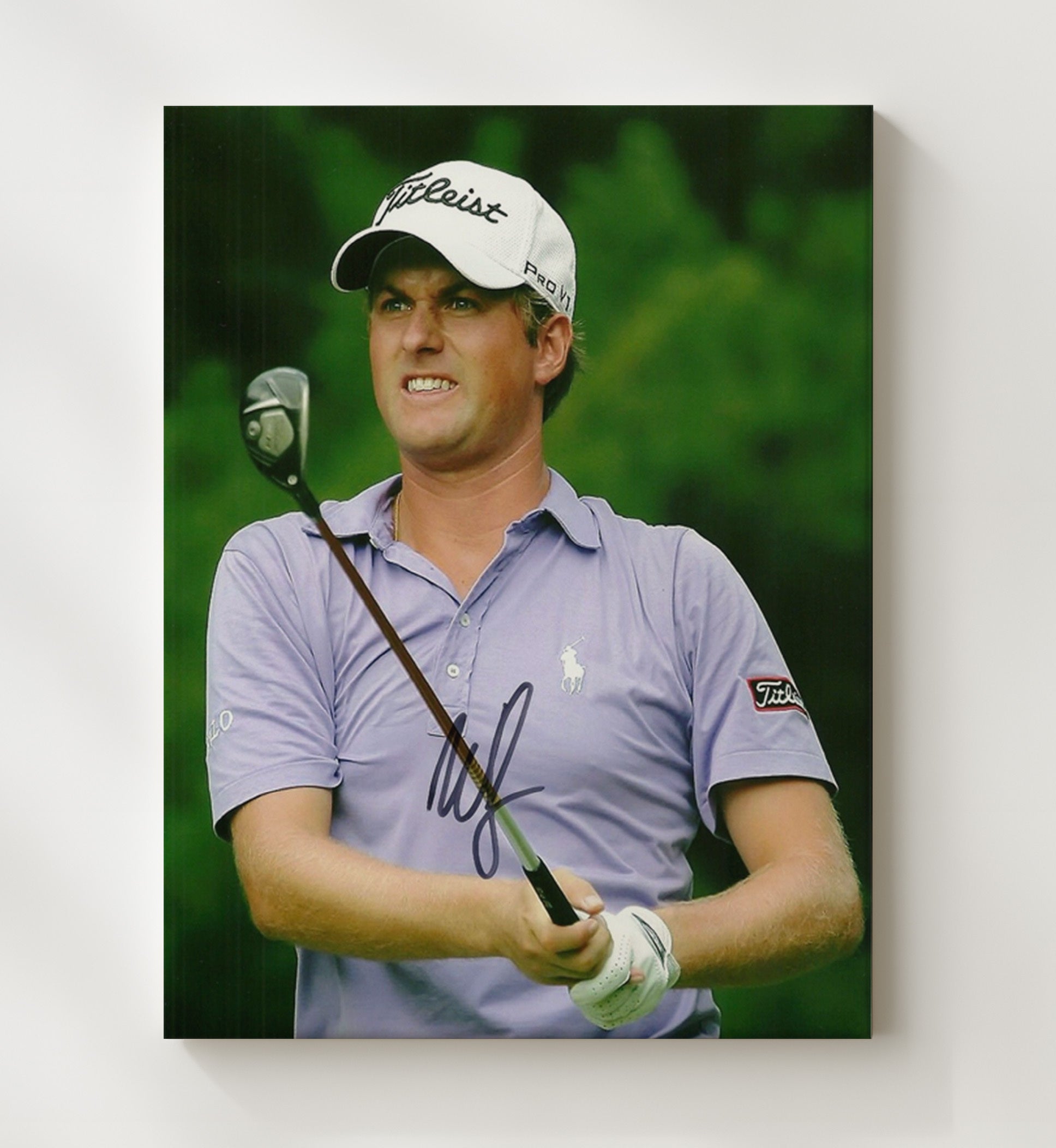 Webb Simpson - Titleist Iron Focus golf wall art 20x24 Canvas