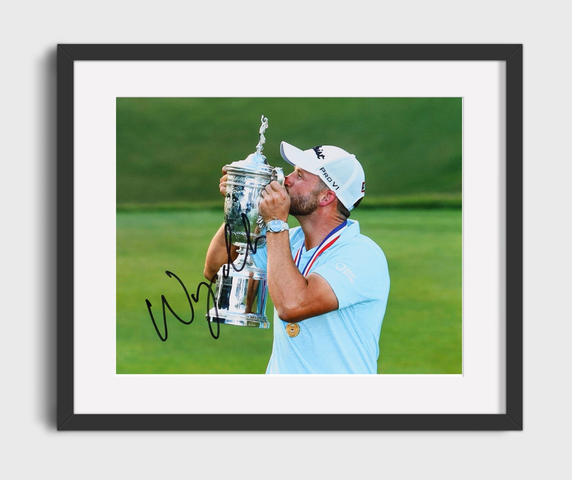 Wyndham Clark - US Open Champion 2023 golf wall art 16x20 Gallery Frame