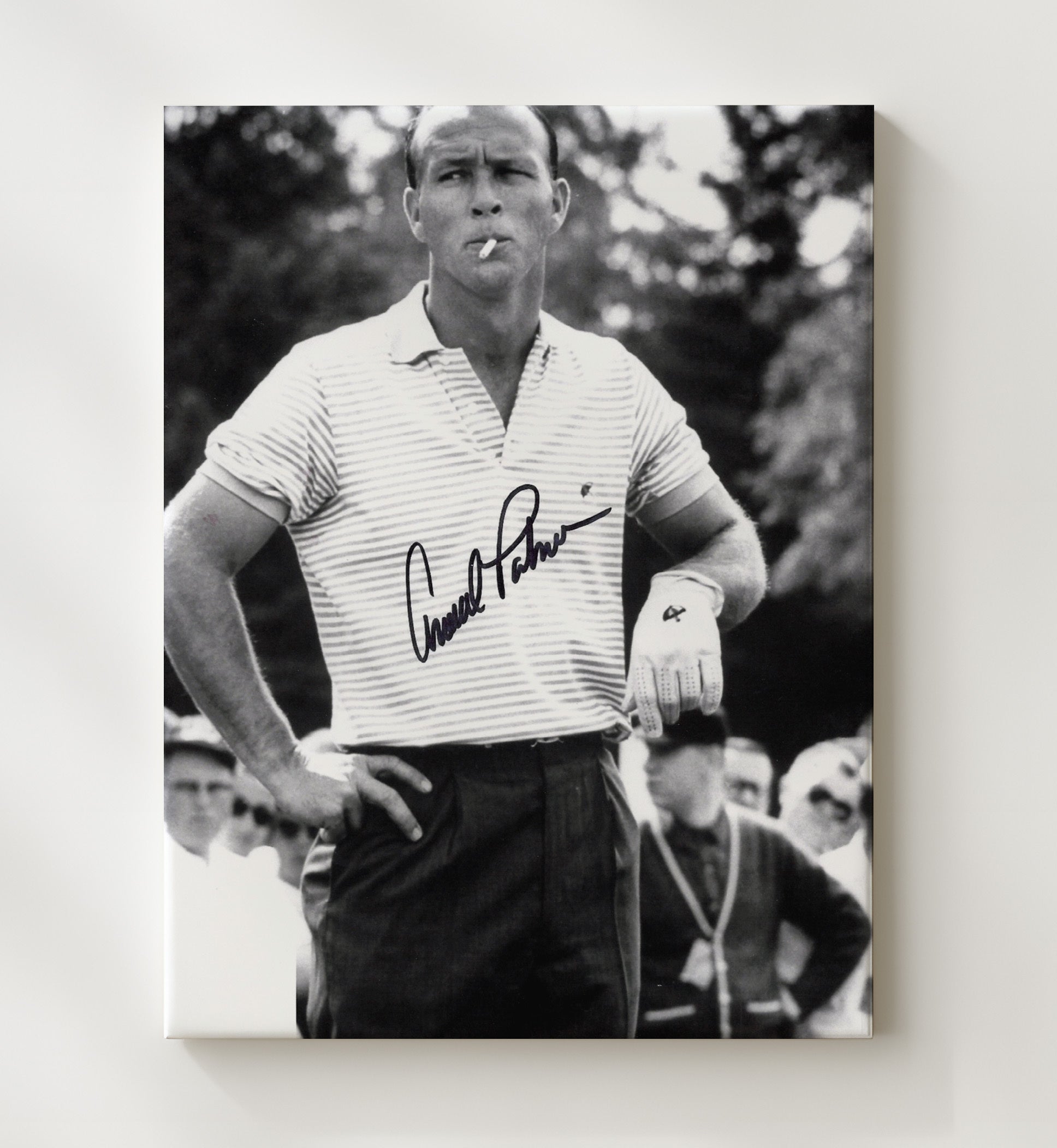 Golf Autograph Print - Arnold Palmer - King with Cool Nerves golf wall art 20x24 Canvas