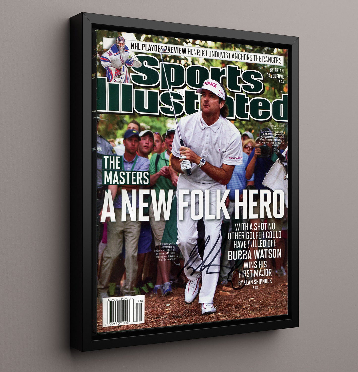Bubba Watson 2012 Masters - Hook Of Destiny Golf Wall Art