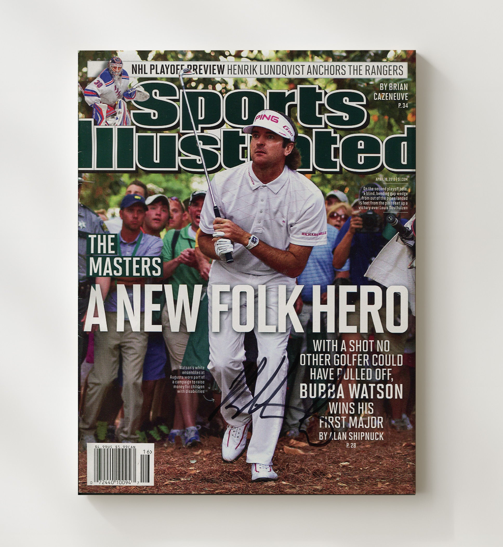 Bubba Watson 2012 Masters - Hook Of Destiny Golf Wall Art