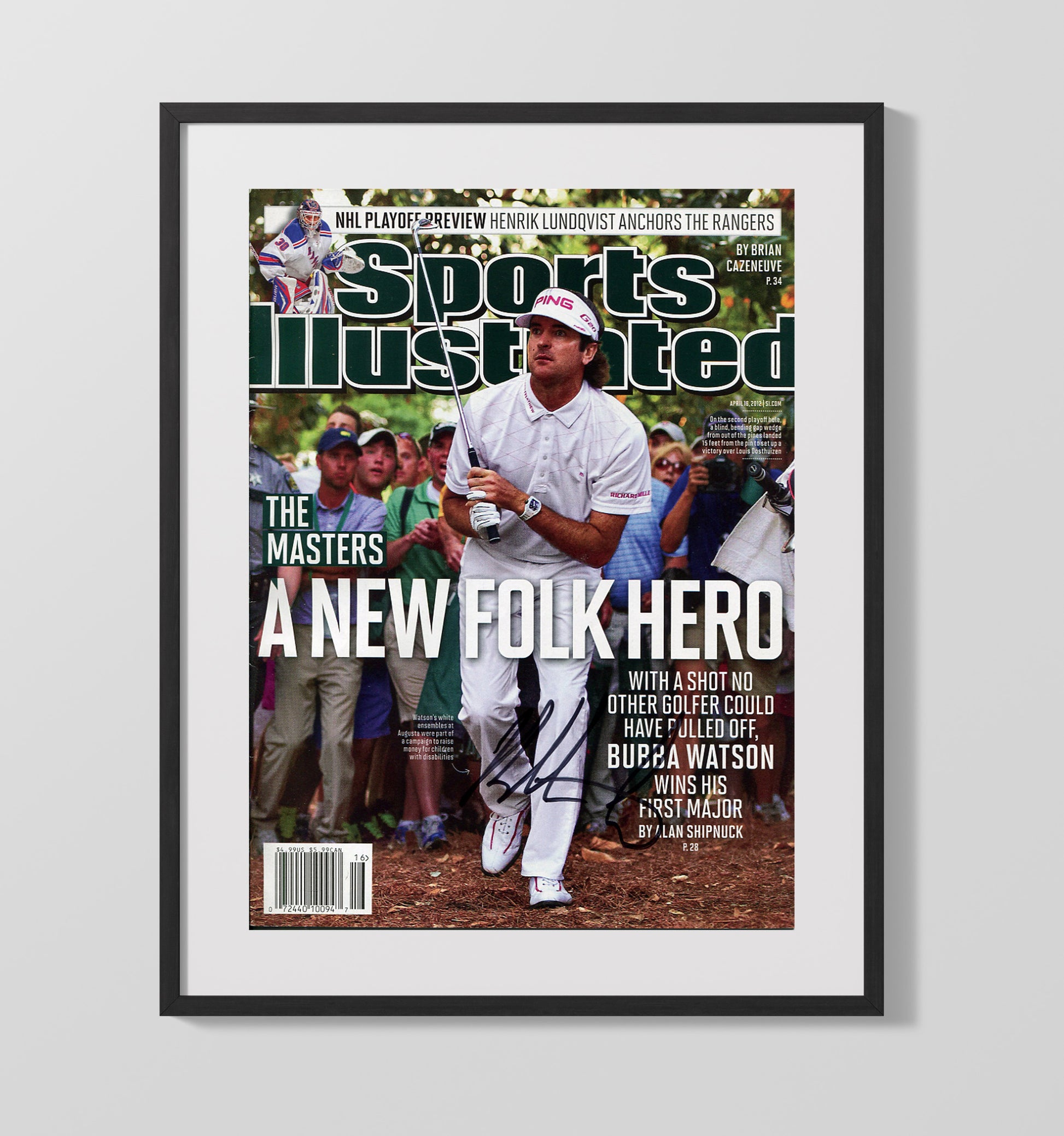 Bubba Watson 2012 Masters - Hook Of Destiny Golf Wall Art