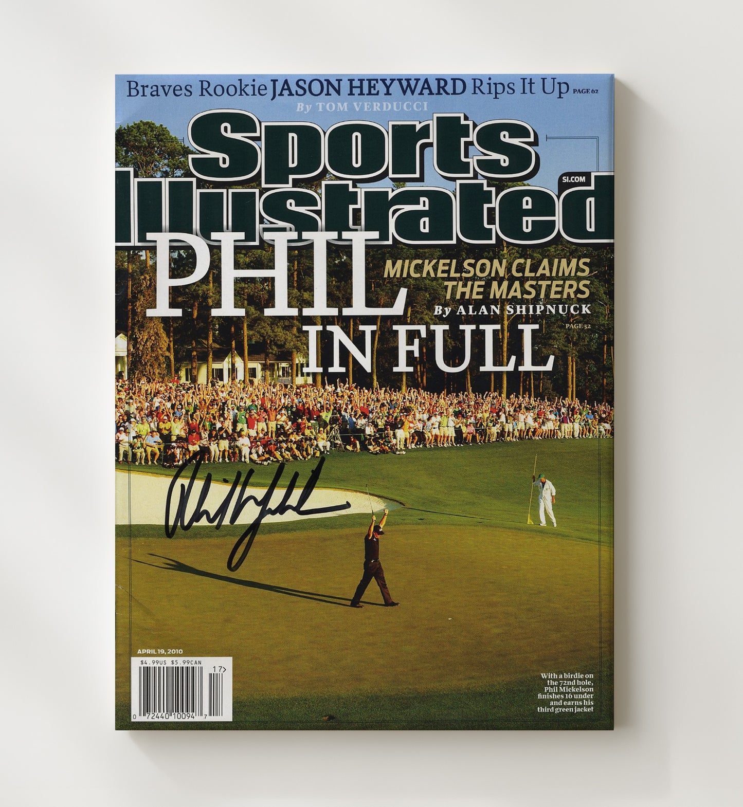 Phil Mickelson 2010 Masters - Lefty In Full Golf Wall Art