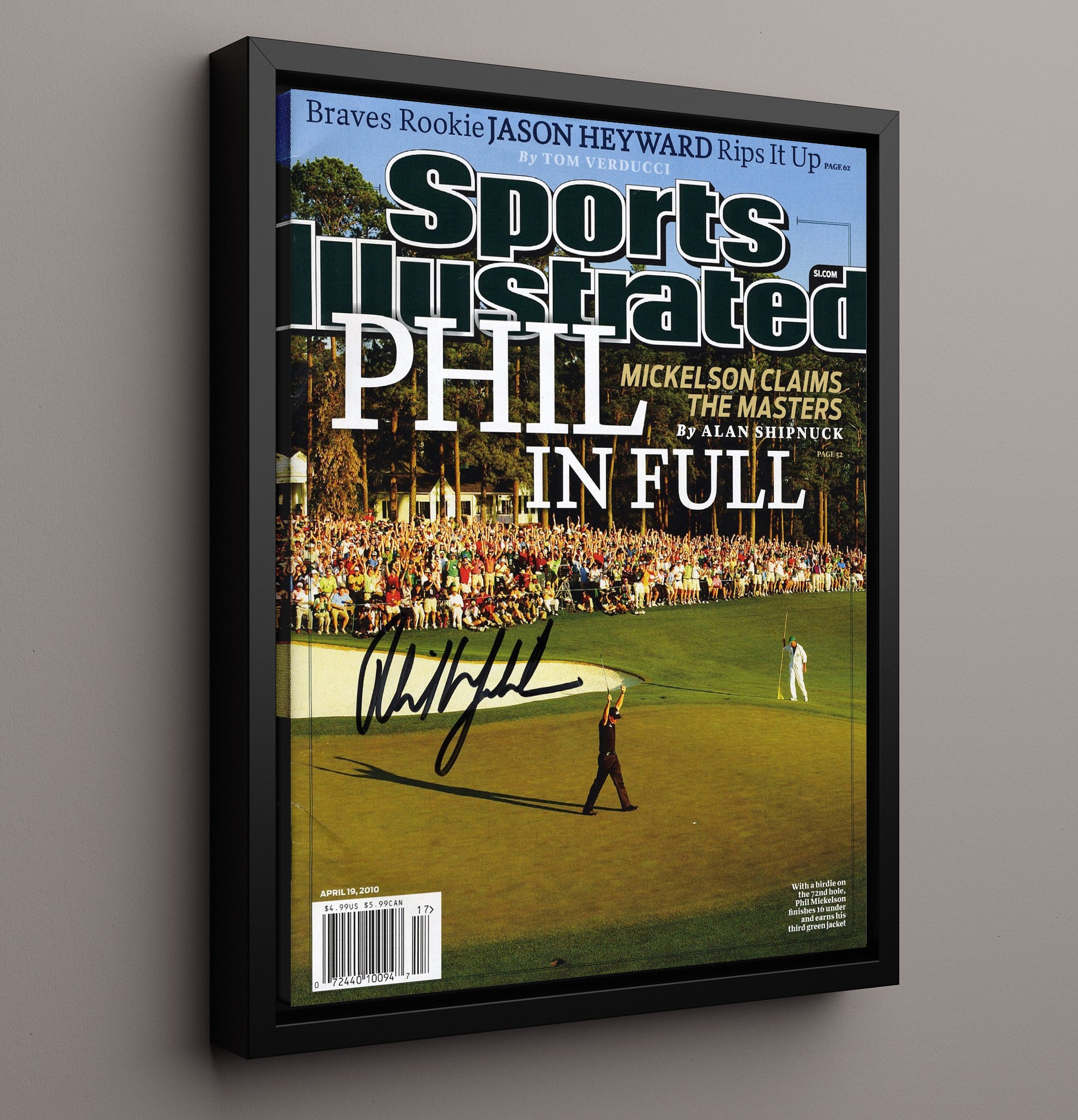 Phil Mickelson 2010 Masters - Lefty In Full Golf Wall Art