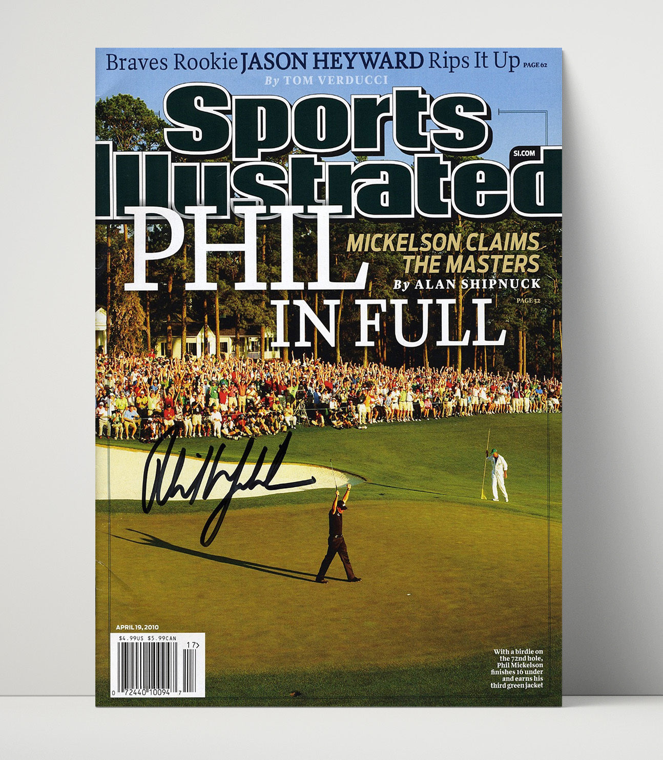 Phil Mickelson 2010 Masters - Lefty In Full Golf Wall Art