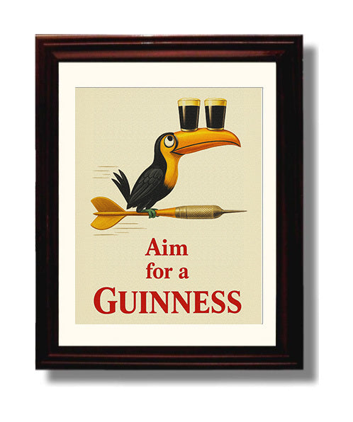 Aim For A Guinness Toucan Dart Poster Guinness Wall Art