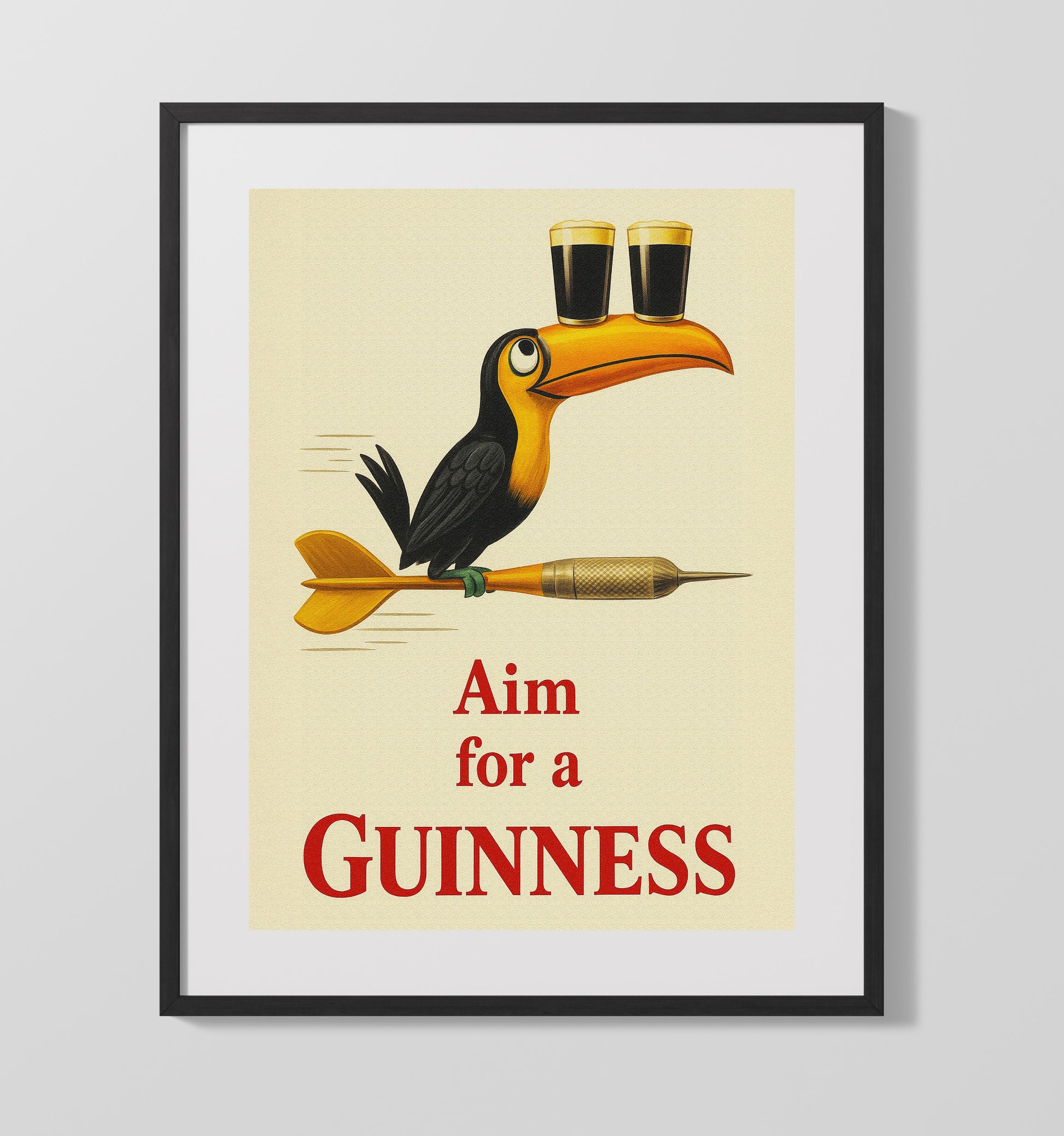 Aim For A Guinness Toucan Dart Poster Guinness Wall Art