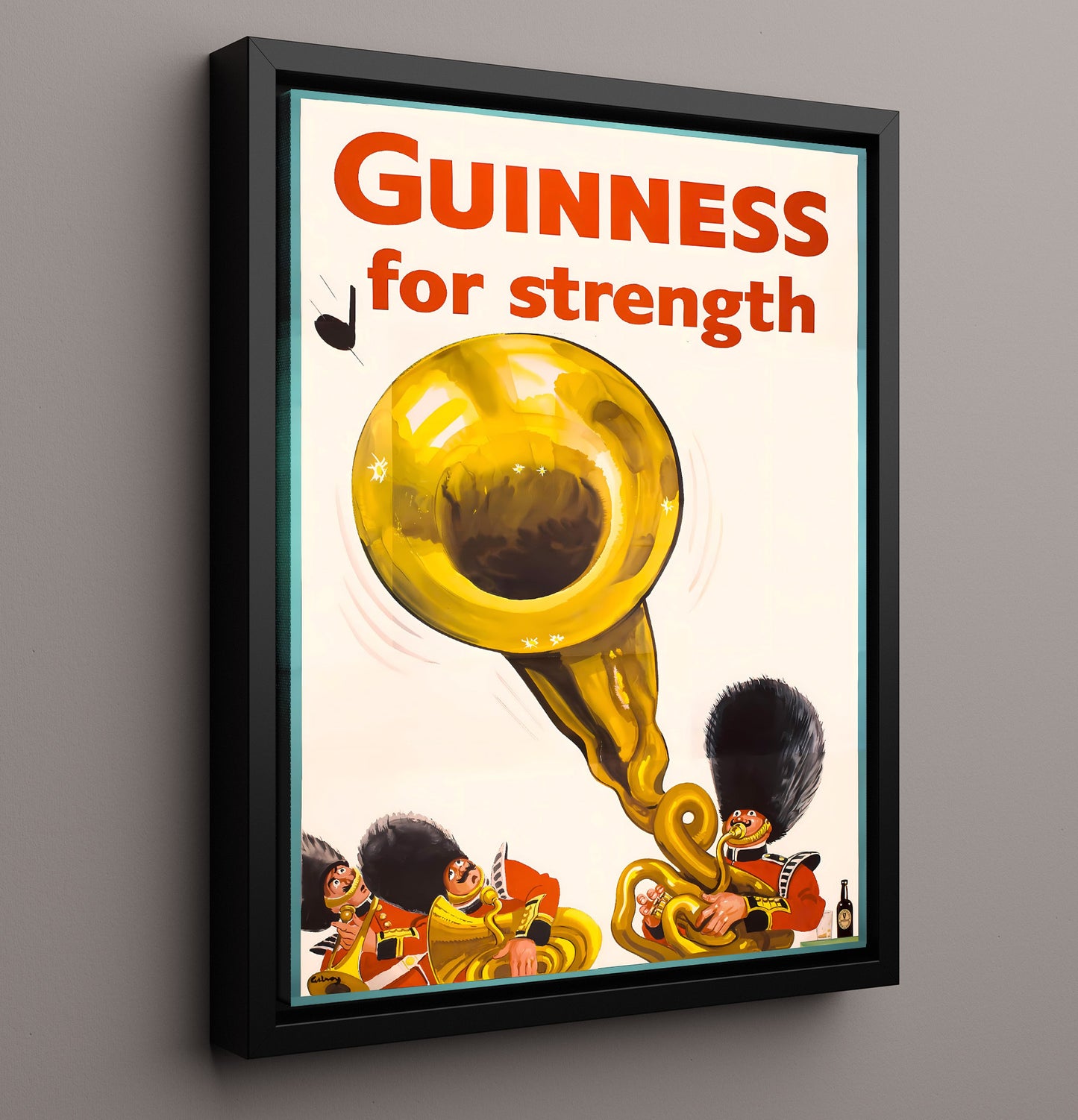 For Strength Beefeaters Tuba Poster Guinness Wall Art