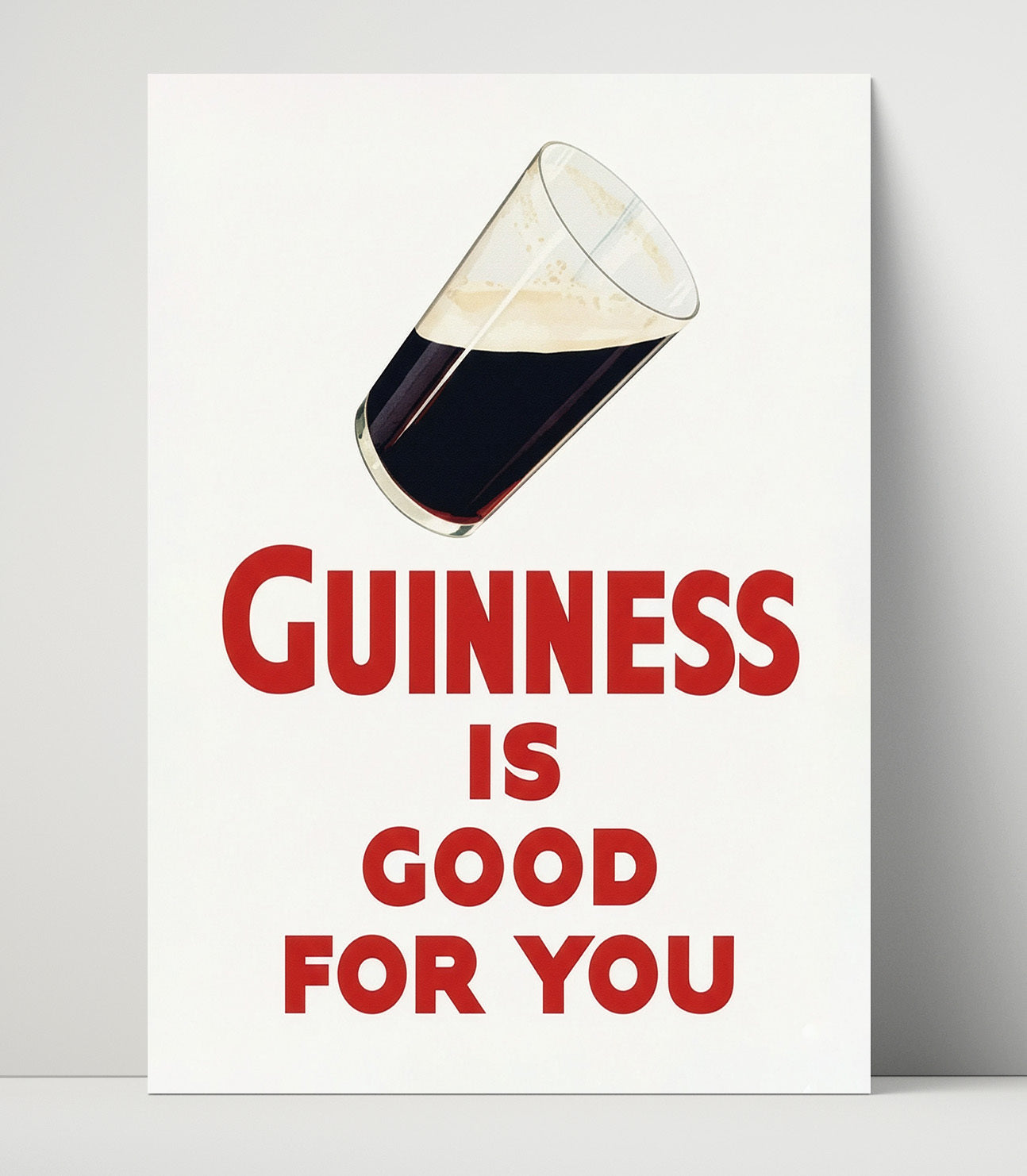 Is Good For You Single Pint Poster Guinness Wall Art