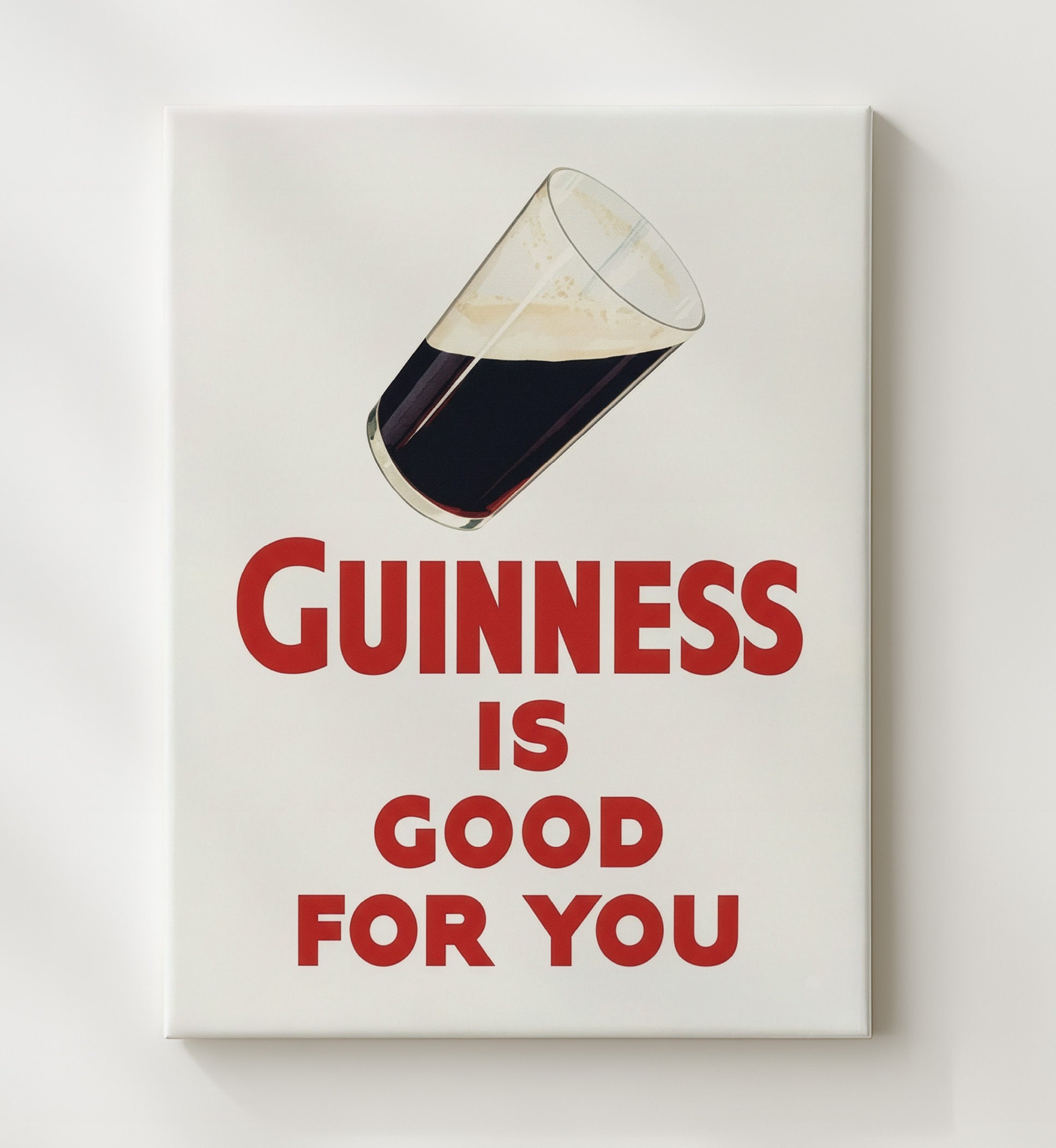 Is Good For You Single Pint Poster Guinness Wall Art