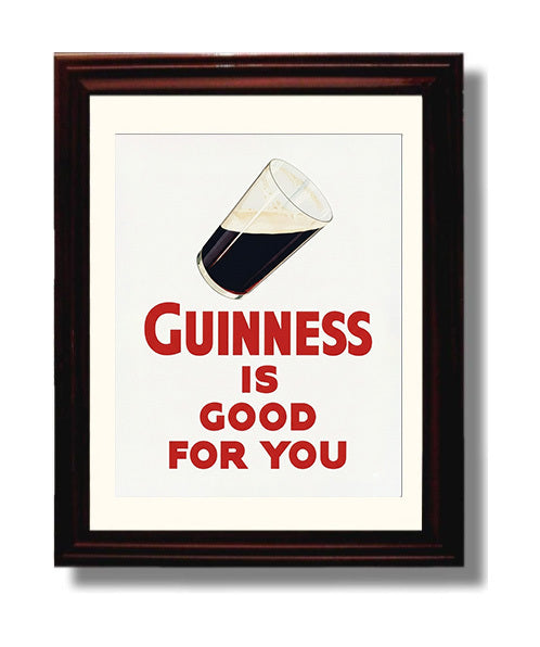 Is Good For You Single Pint Poster Guinness Wall Art