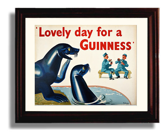Lovely Day For A Guinness Seals Poster - Landscape Guinness Wall Art