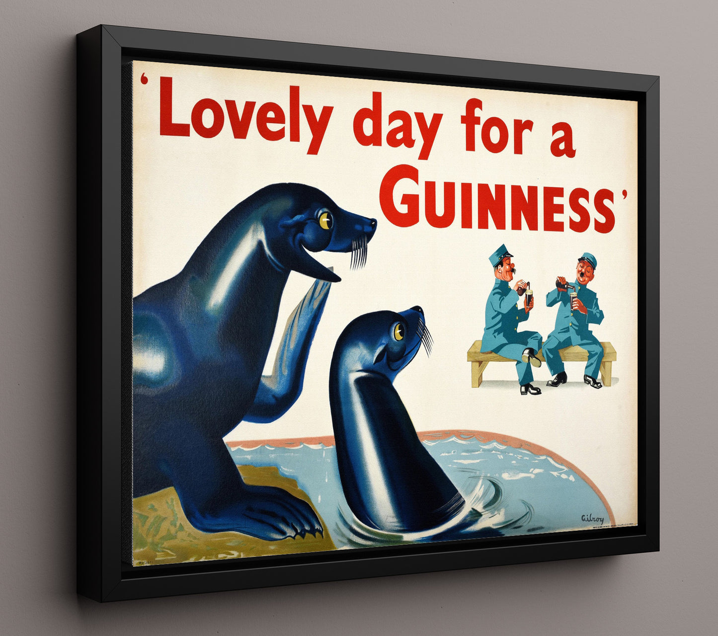 Lovely Day For A Guinness Seals Poster - Landscape Guinness Wall Art