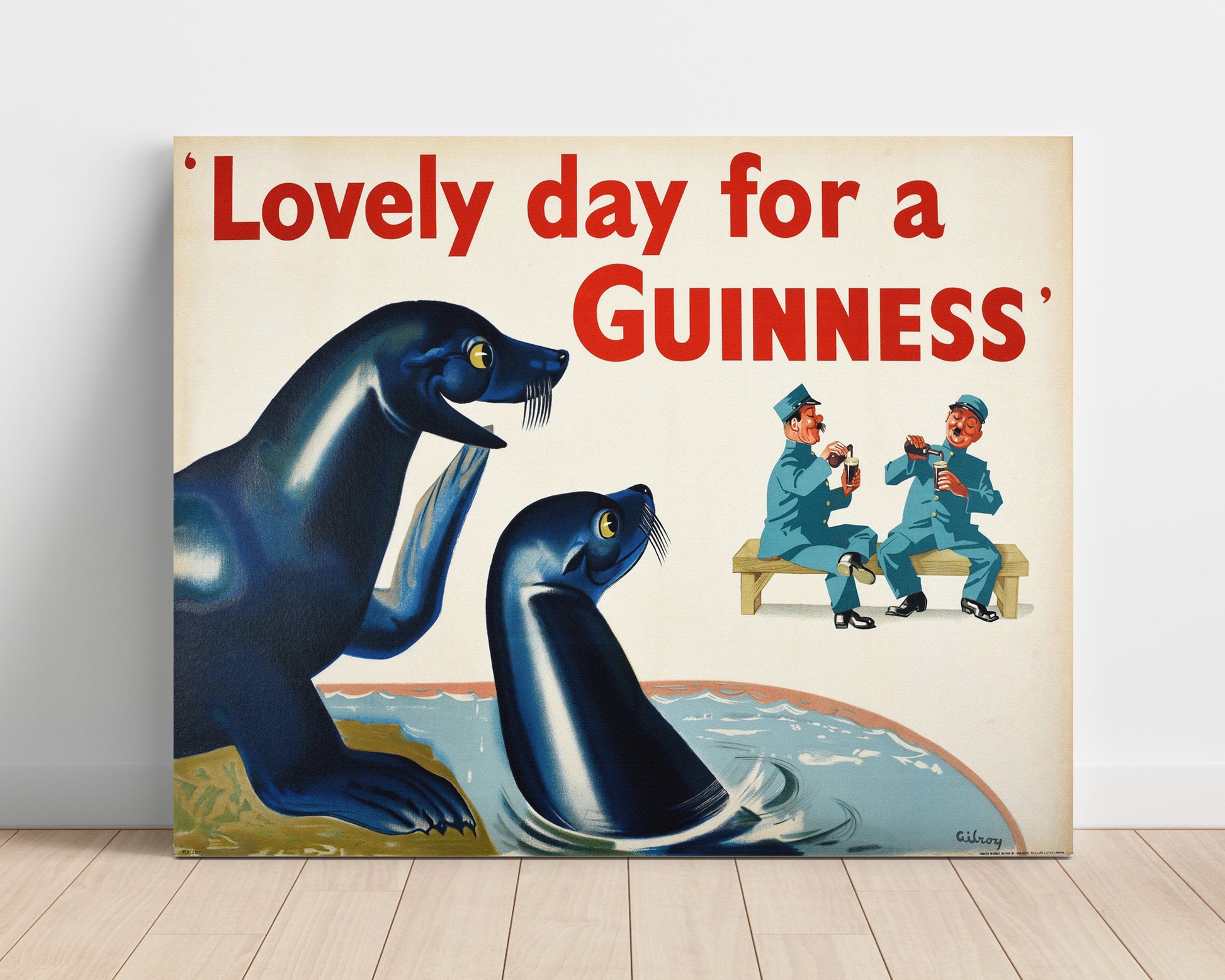 Lovely Day For A Guinness Seals Poster - Landscape Guinness Wall Art