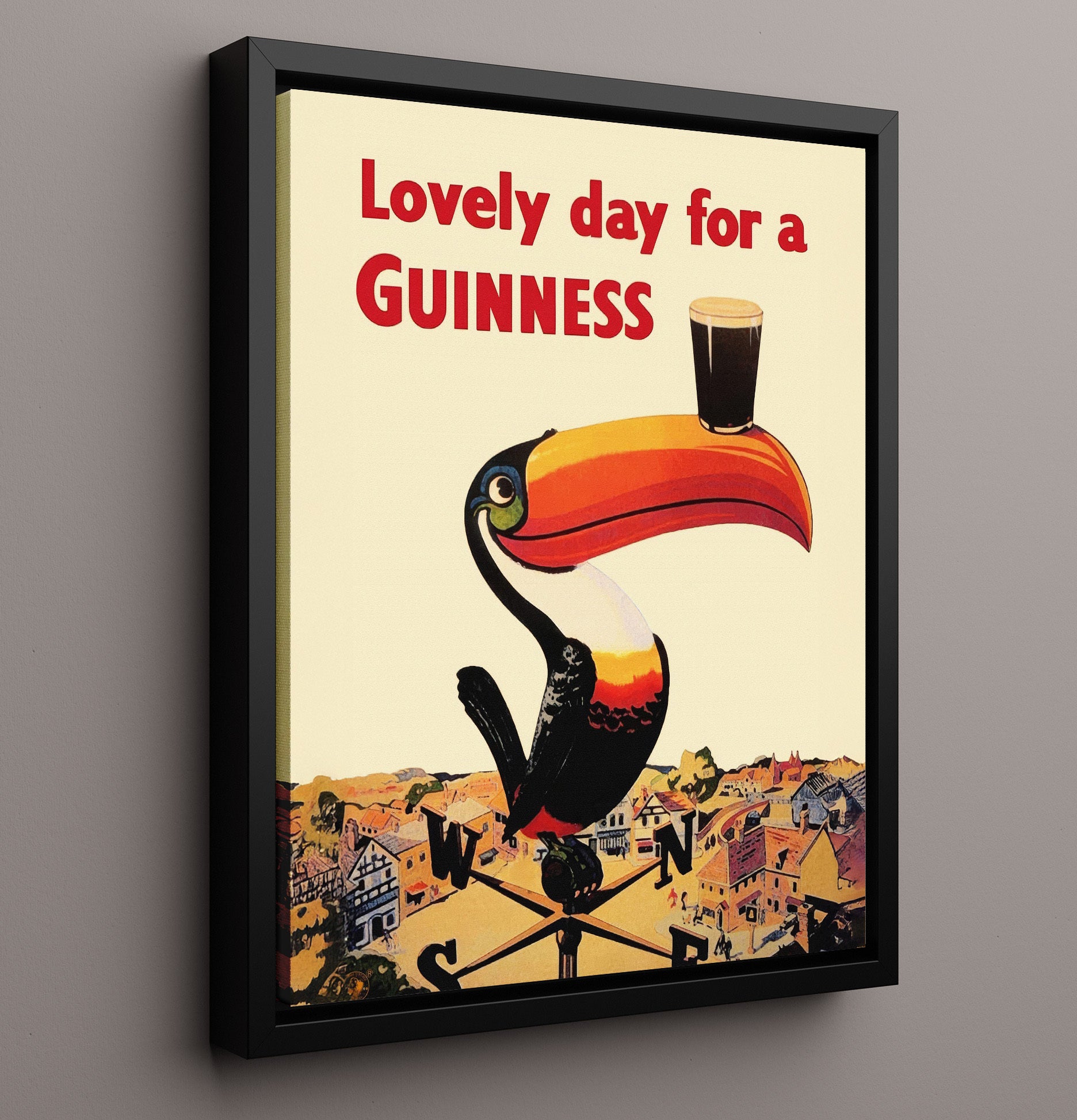Lovely Day For A Guinness Toucan Weathervane Poster Guinness Wall Art