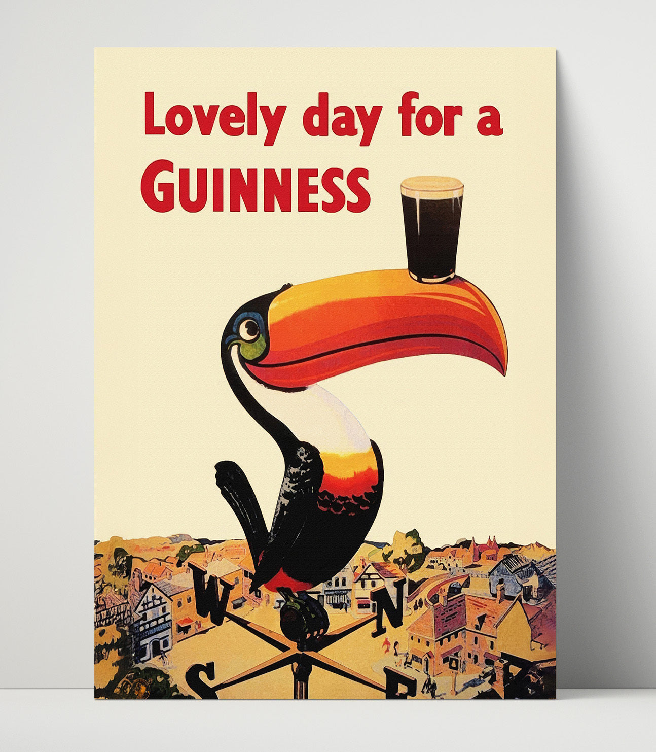Lovely Day For A Guinness Toucan Weathervane Poster Guinness Wall Art