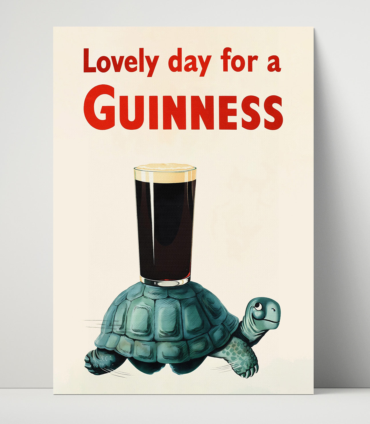 Lovely Day For A Guinness Turtle Poster Guinness Wall Art